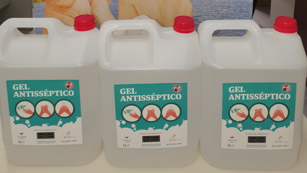 IP Setúbal ofereceu 15 litros de Álcool Gel