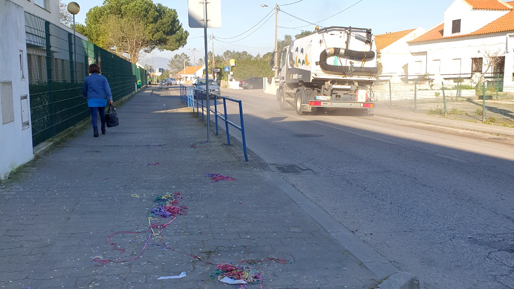 Limpeza do espaço público após festejos do Carnaval